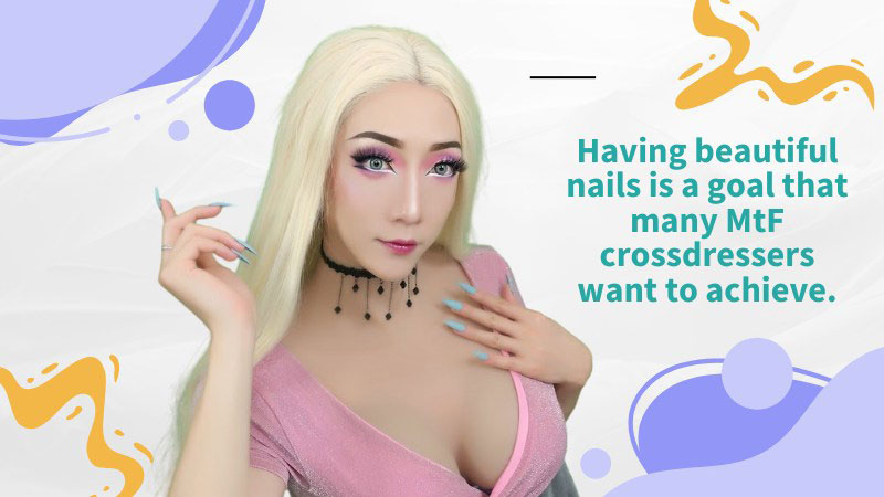 4 Easy Nail Designs for Short-Nailed Mtf Crossdressers