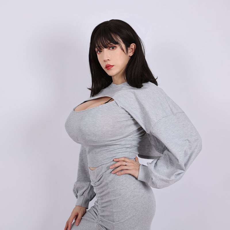 Hカップ シリコン義乳 首掛け式デザイン