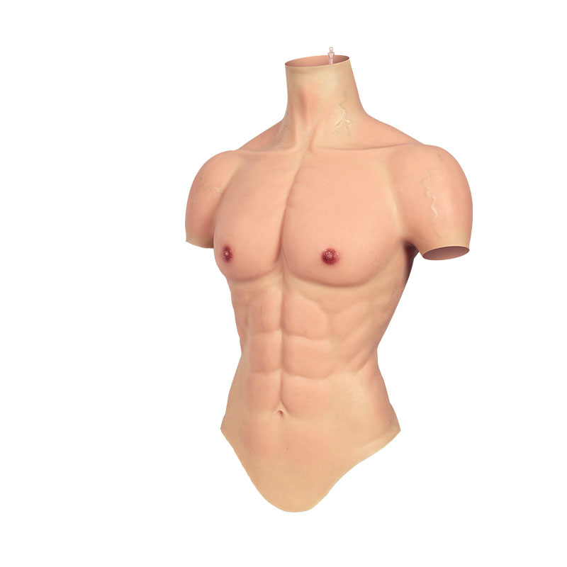  シリコン 筋肉 仮装 コスプレファスナー付き 筋肉ツース（Sサイズ）