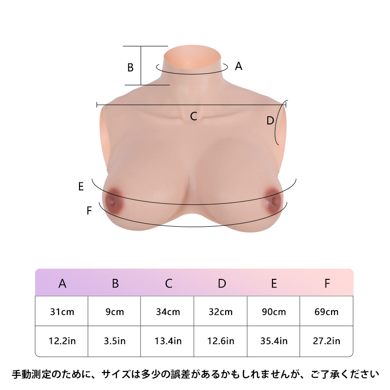 ROANYER Eカップ アップグレード版 イーストウエスト型 シリコンバスト